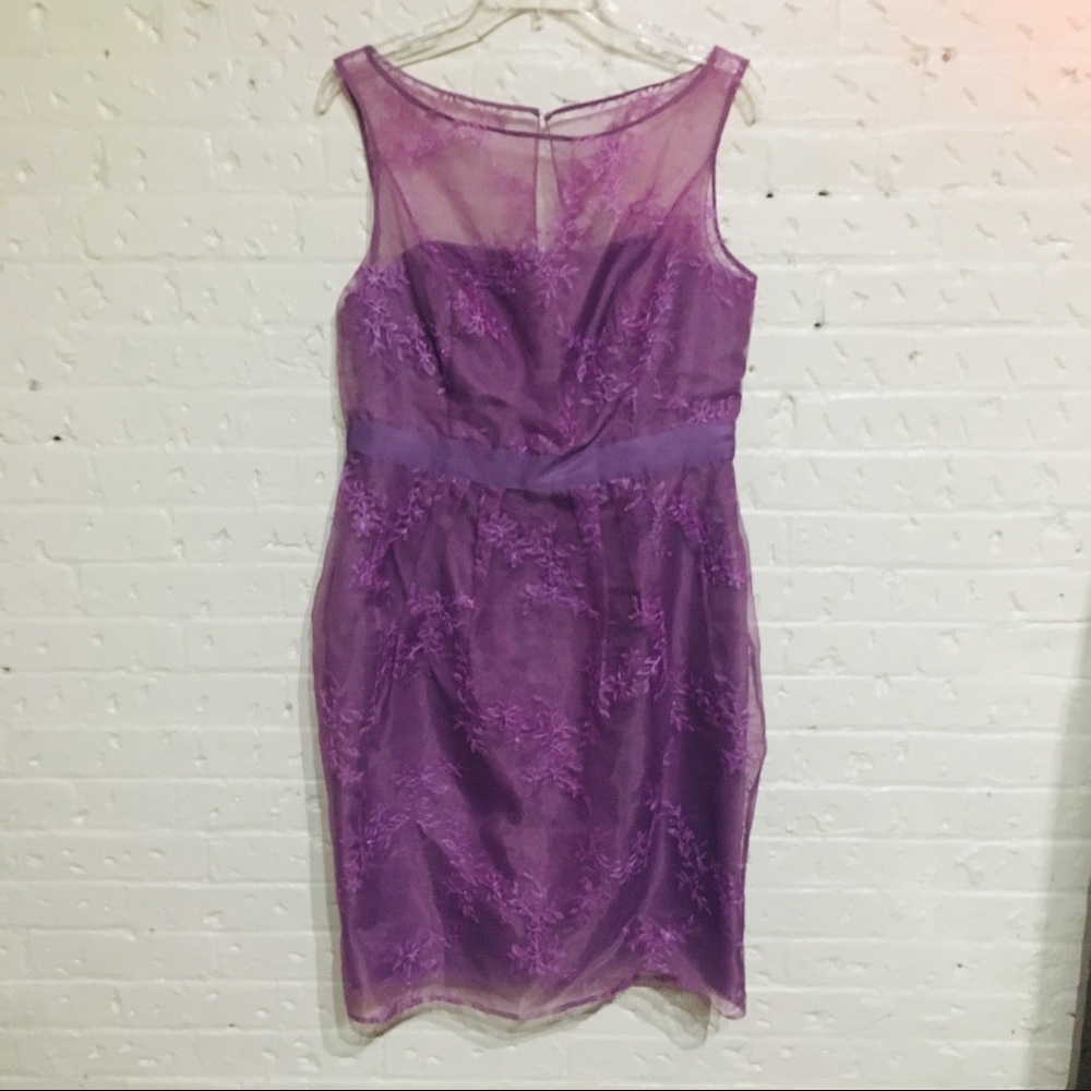 Lavender Lace Formal Dress